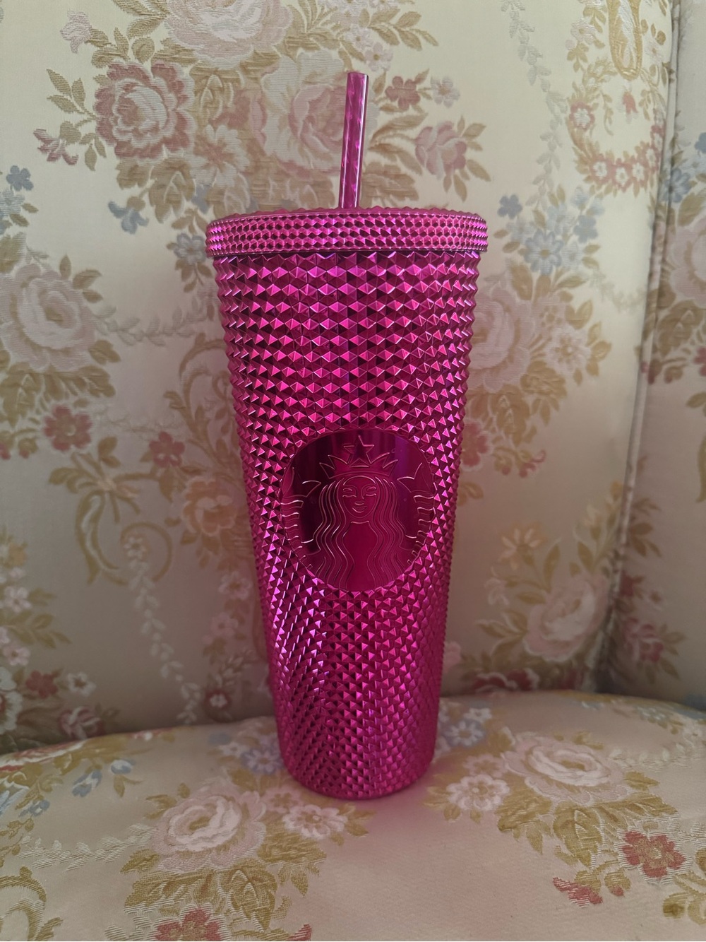 Starbucks Studded Metallic Pink Tumbler  24oz Venti New with Tags